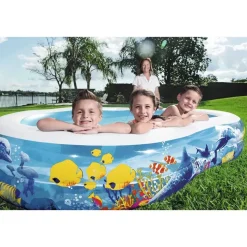 Bestway Piscina hinchable ovalada Family 262x157x46 cm