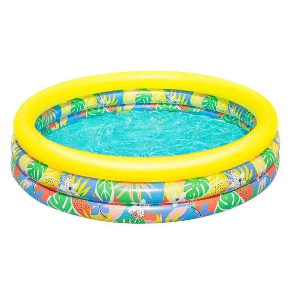 Bestway Piscina hinchable redonda 51203 Tropical Ø168x38 cm