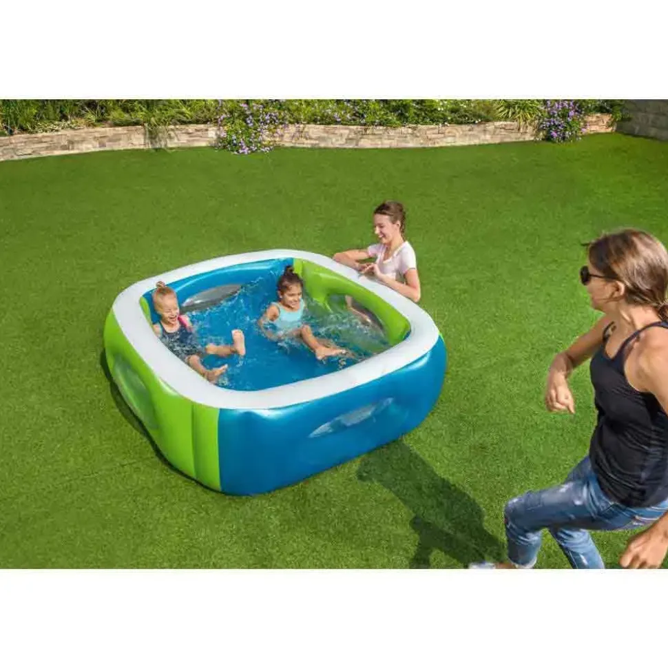 Bestway Piscina inflable cuadrada para ventana 168x168x56 cm