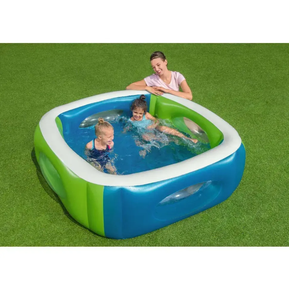 Bestway Piscina inflable cuadrada para ventana 168x168x56 cm