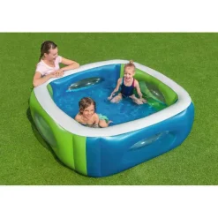 Bestway Piscina inflable cuadrada para ventana 168x168x56 cm