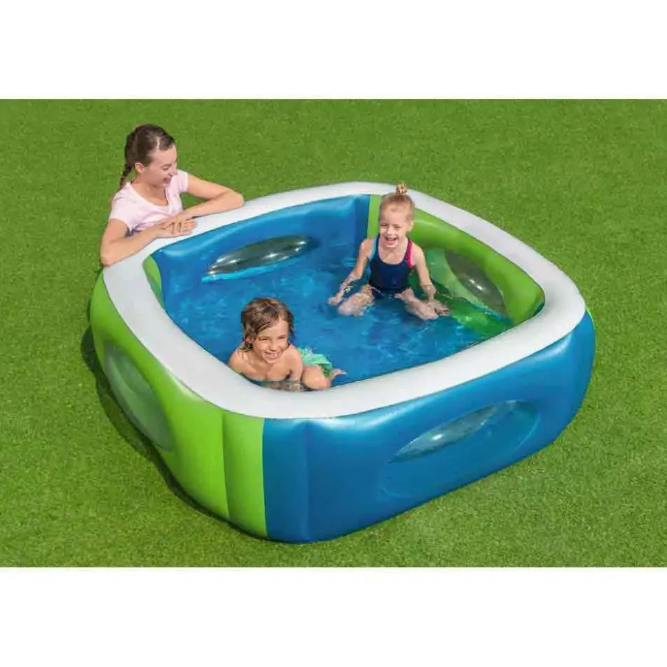Bestway Piscina inflable cuadrada para ventana 168x168x56 cm