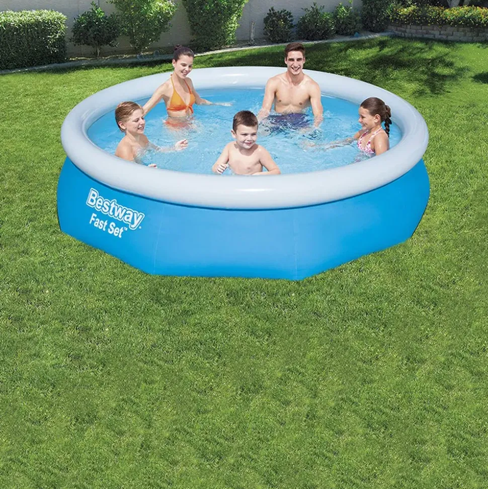 Bestway Piscina inflable redonda de instalación rápida Ø sin depuradora 305x76 cm