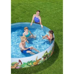 Bestway Piscina redonda Fill N Fun Dinosaur 244x46 cm