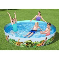 Bestway Piscina redonda Fill N Fun Dinosaur 244x46 cm