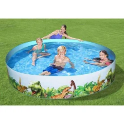 Bestway Piscina redonda Fill N Fun Dinosaur 244x46 cm