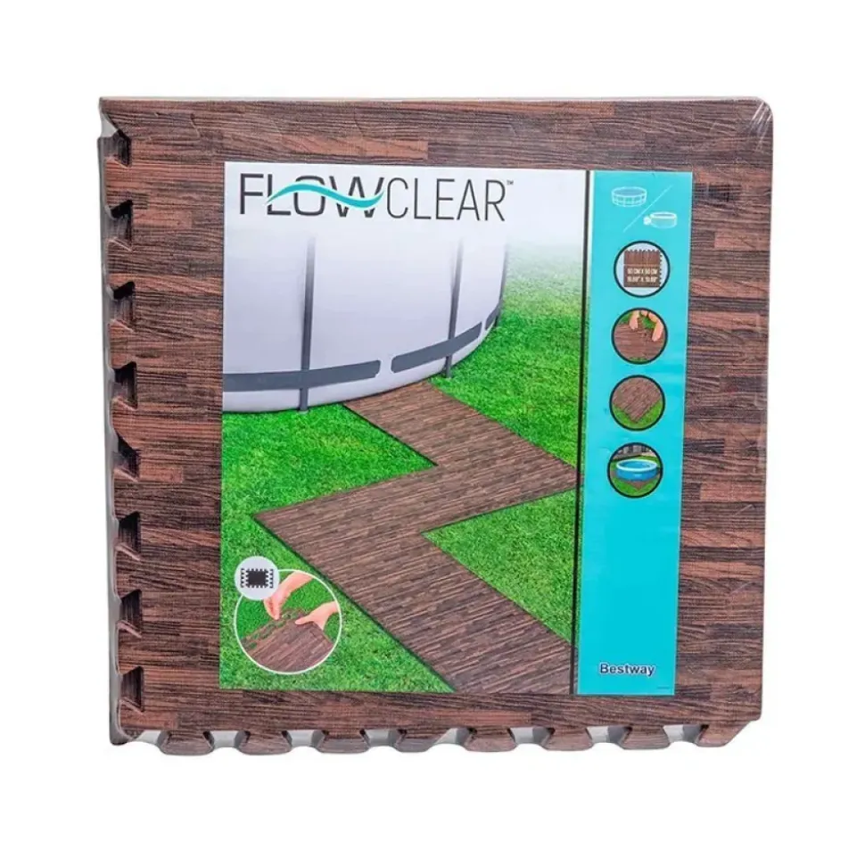 Bestway Protector de suelo para piscina 58712 12 unidades