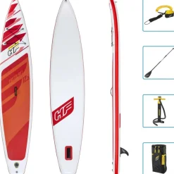 Bestway Set de paddle surf hinchable Hydro-Force Fastblast Tech 12´6´´