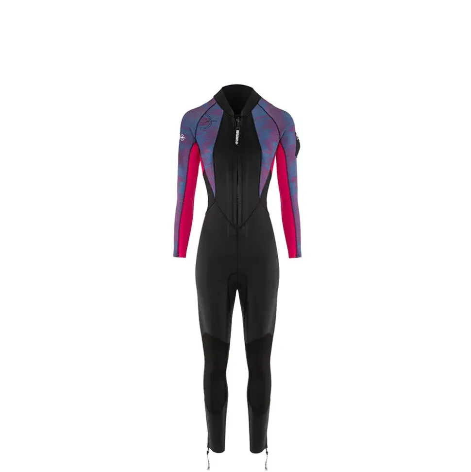 Beuchat Traje de neopreno de manga larga para mujer para marcha acuática Aquatrek 5/4/3 mm