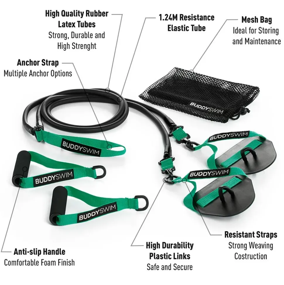 Buddyswim Banda de resistencia Super Stroke Dryland 2.0