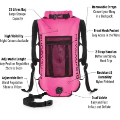 Buddyswim Boya con correas de mochila extraíbles 28L