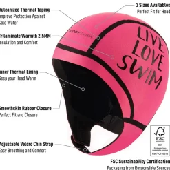 Buddyswim Gorro de neopreno Trilaminate Warmth 2.5 mm Neoprene
