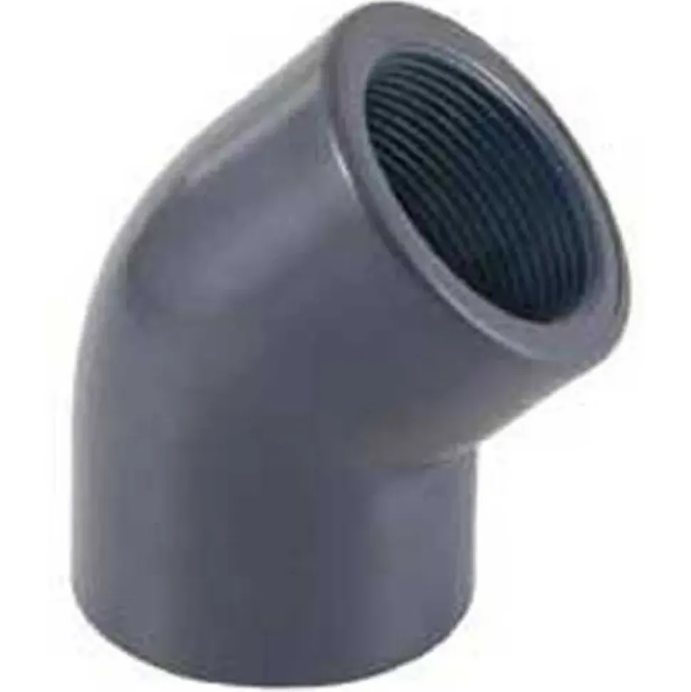 Cepex Codo 01762 45º PVC Ø20 enchufe con adhesivo x rosca hembra BSP
