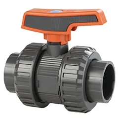 Cepex 37044 Válvulas de bola de PVC-U Ø63 serie estándar PTFE EPDM junta solvente punto negro