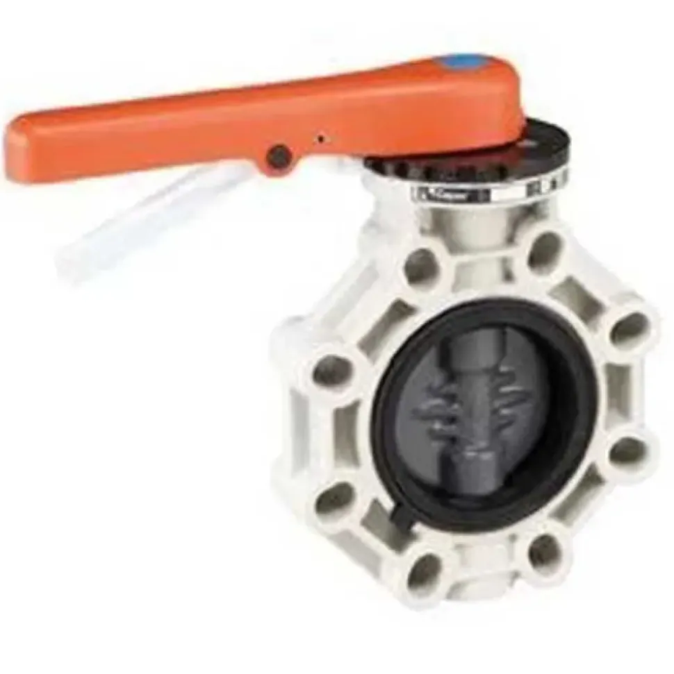 Cepex 32621 Válvulas de mariposa de PVC-U Ø90 serie ind juntas tóricas de EPDM perox eje Acero inoxidable