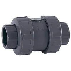 Cepex Válvulas de retención de muelle de PVC-U Ø75 serie 09017 Juntas tóricas de EPDM Enchufes para disolventes