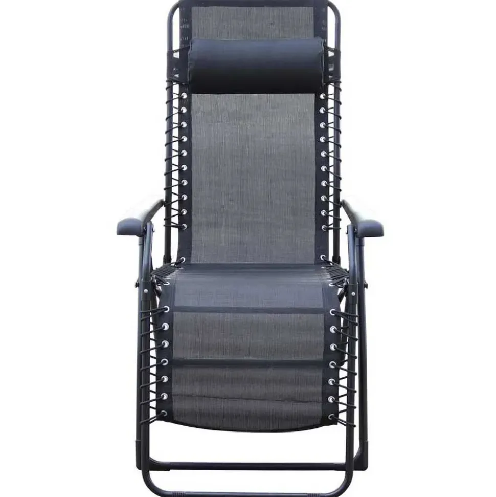 Chillvert Silla plegable Acero Catania 65.5x91x116 cm