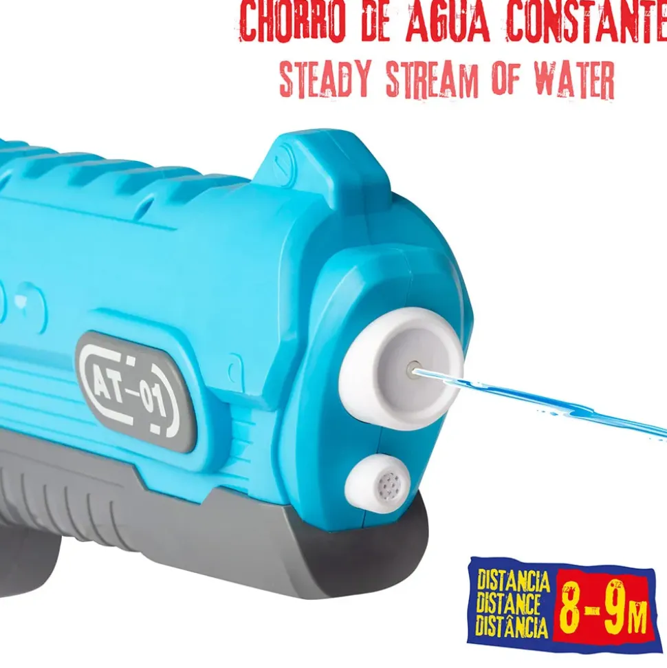 Colorbaby Pistola de agua Aqua World 47661 con luz y sonido