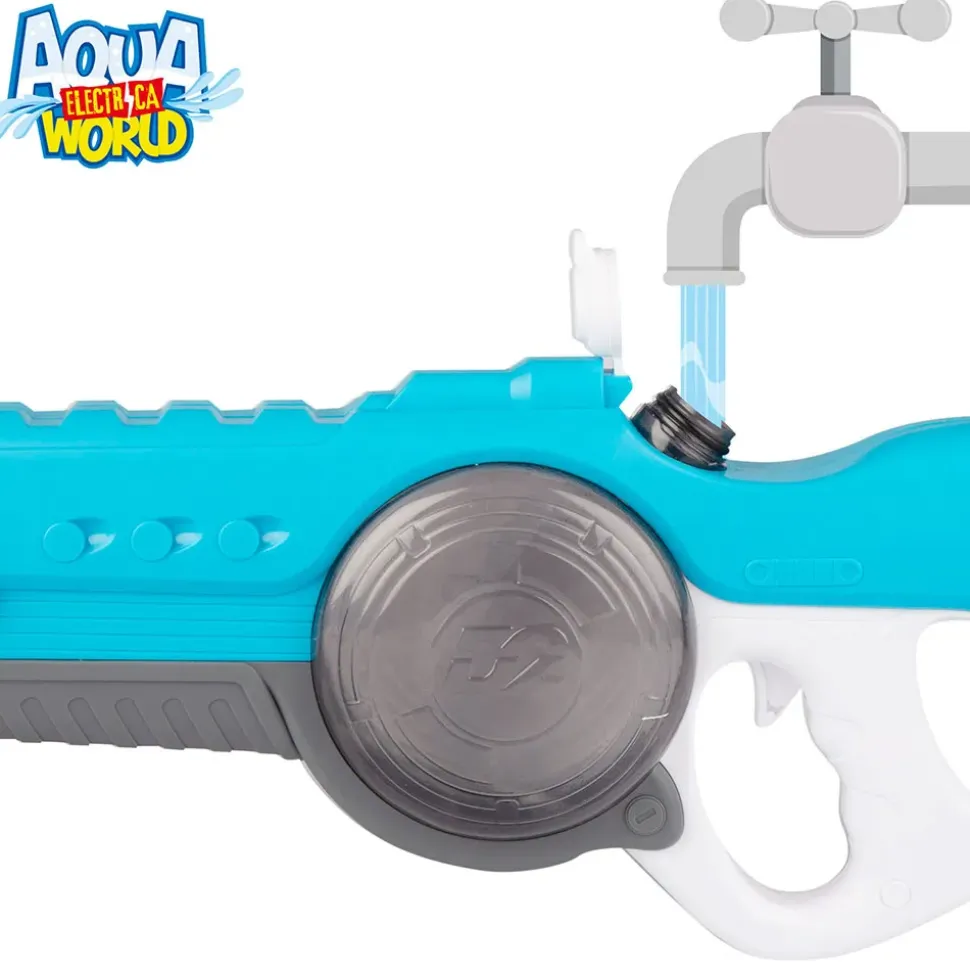 Colorbaby Pistola de agua Aqua World 47661 con luz y sonido