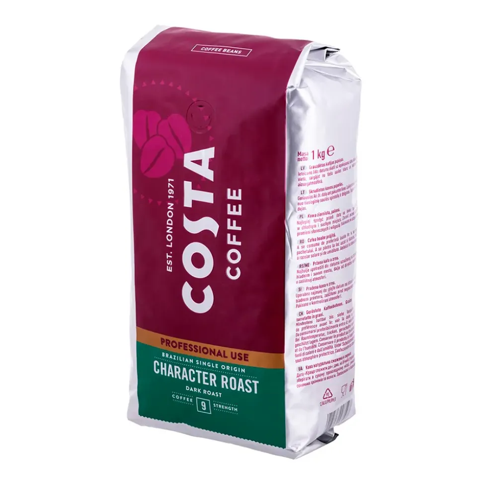Costa Coffee Granos de café Brazilian single 1 kg