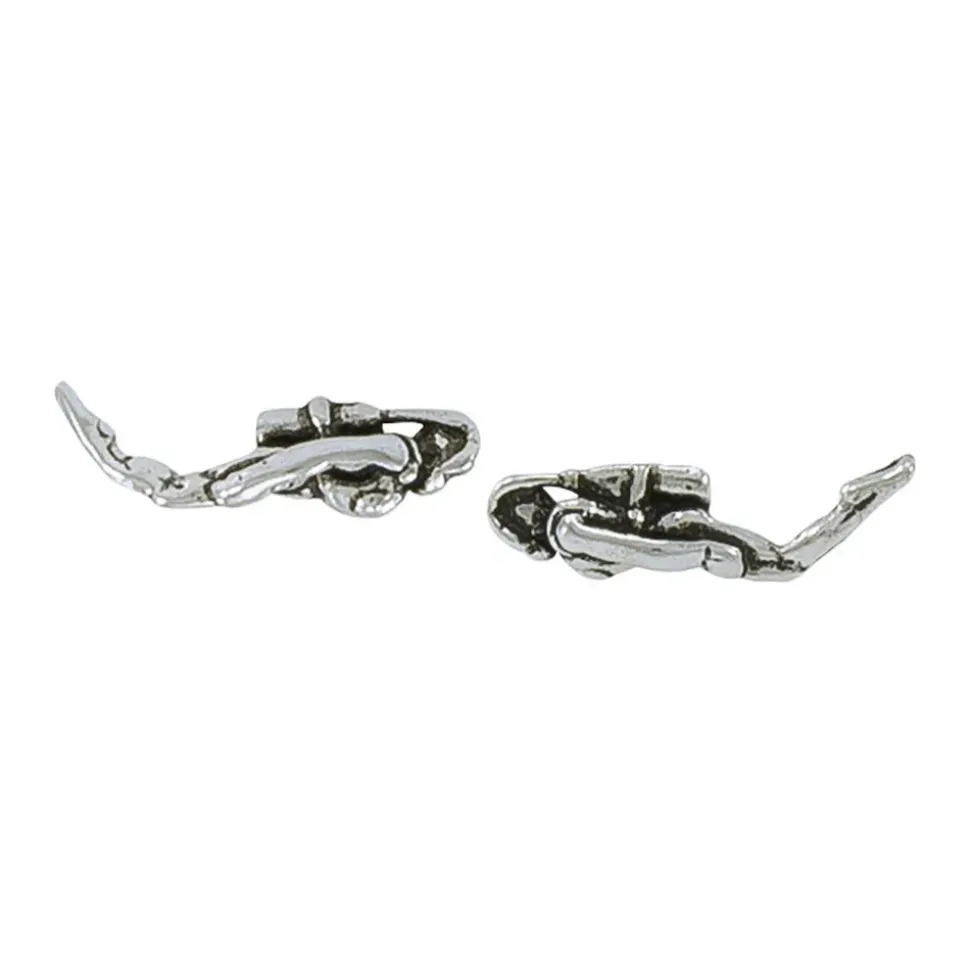 Dive Silver Pendiente Small Diver Post