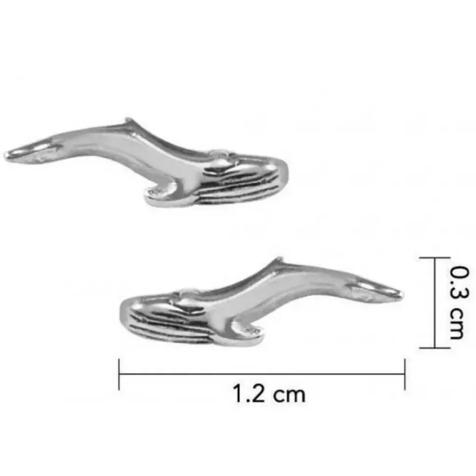 Dive Silver Pendientes Small Whale