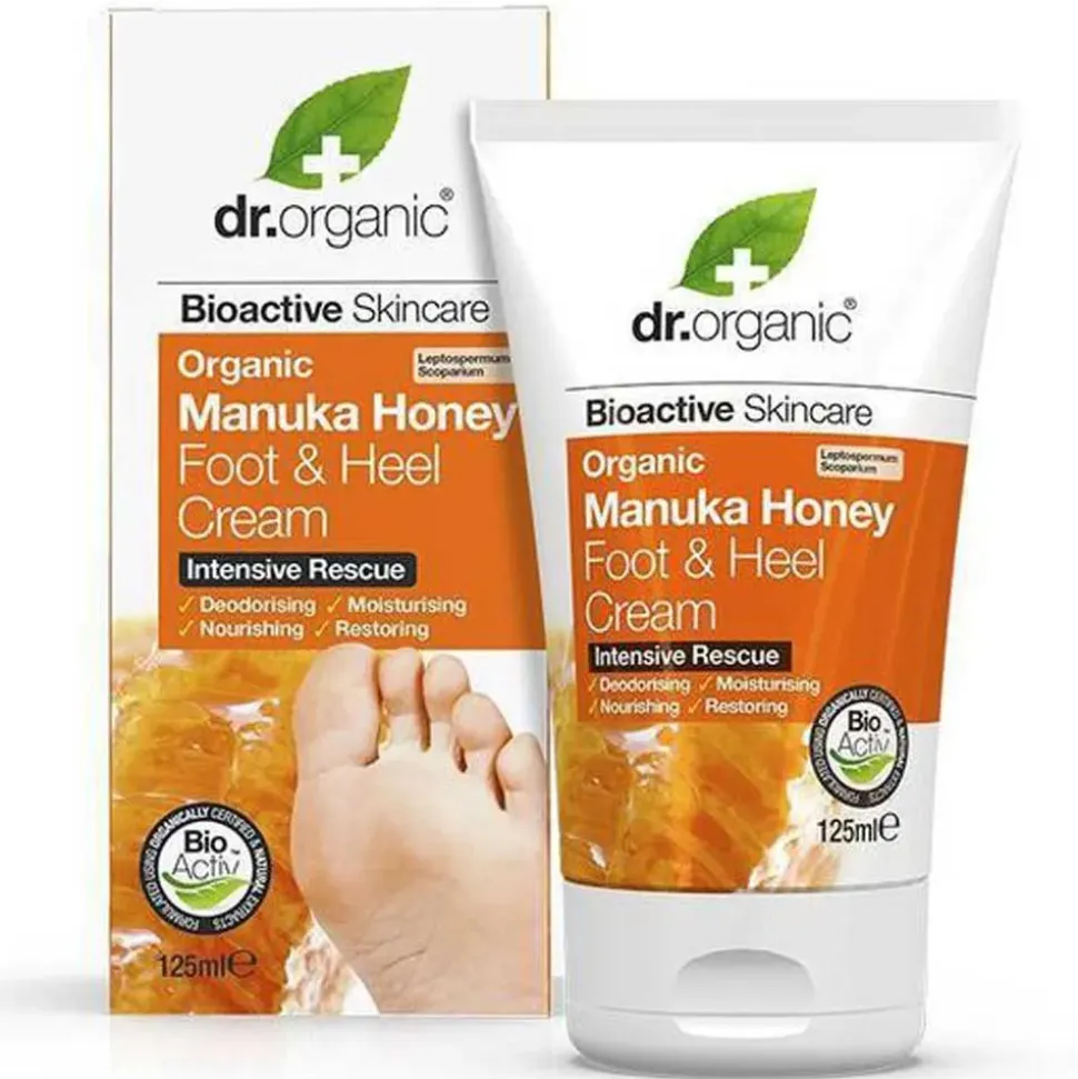 Dr. Organic Crema para pies y talones de Manuka 125ml
