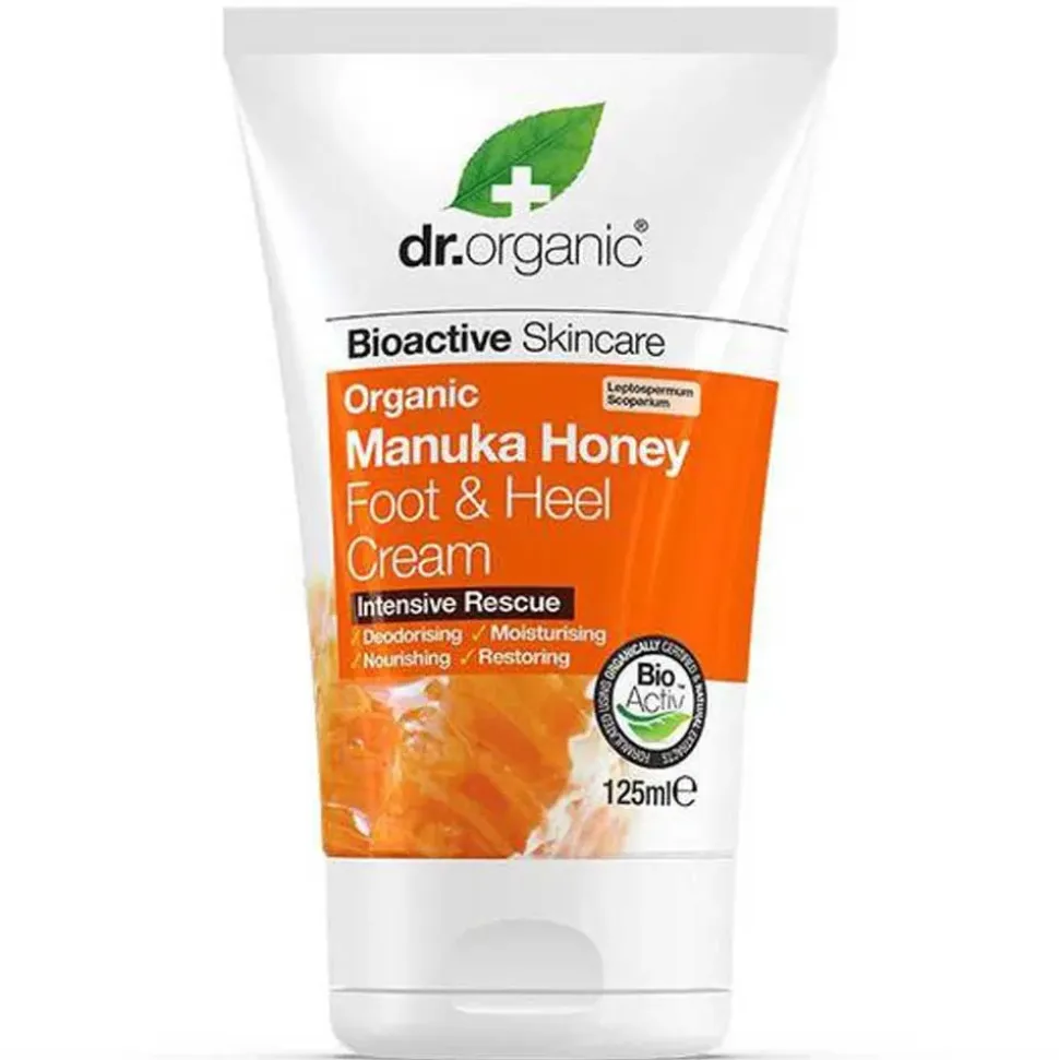 Dr. Organic Crema para pies y talones de Manuka 125ml