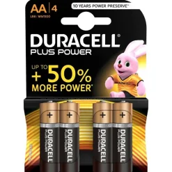 Duracell Batería LR06 AA Plus Power 4 unidades