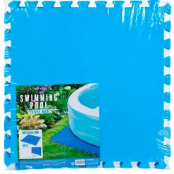 Edm Protector de suelo para piscina 9 piezas