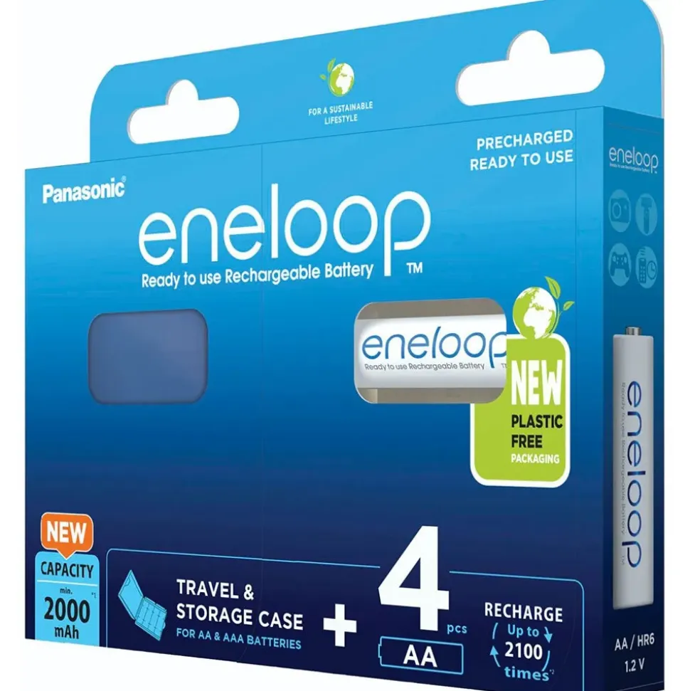 Eneloop Pila recargable BK-3MCDEC4BE 2000mAh 4 unidades