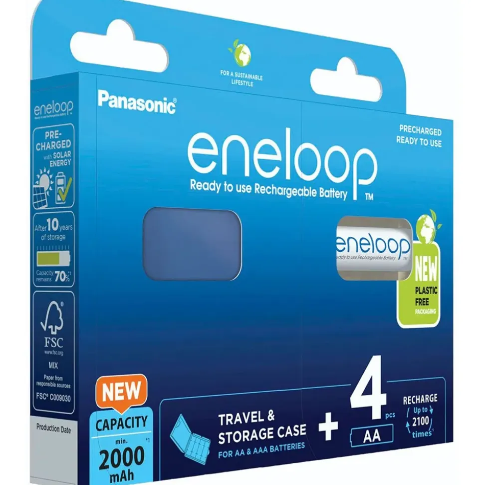 Eneloop Pila recargable BK-3MCDEC4BE 2000mAh 4 unidades