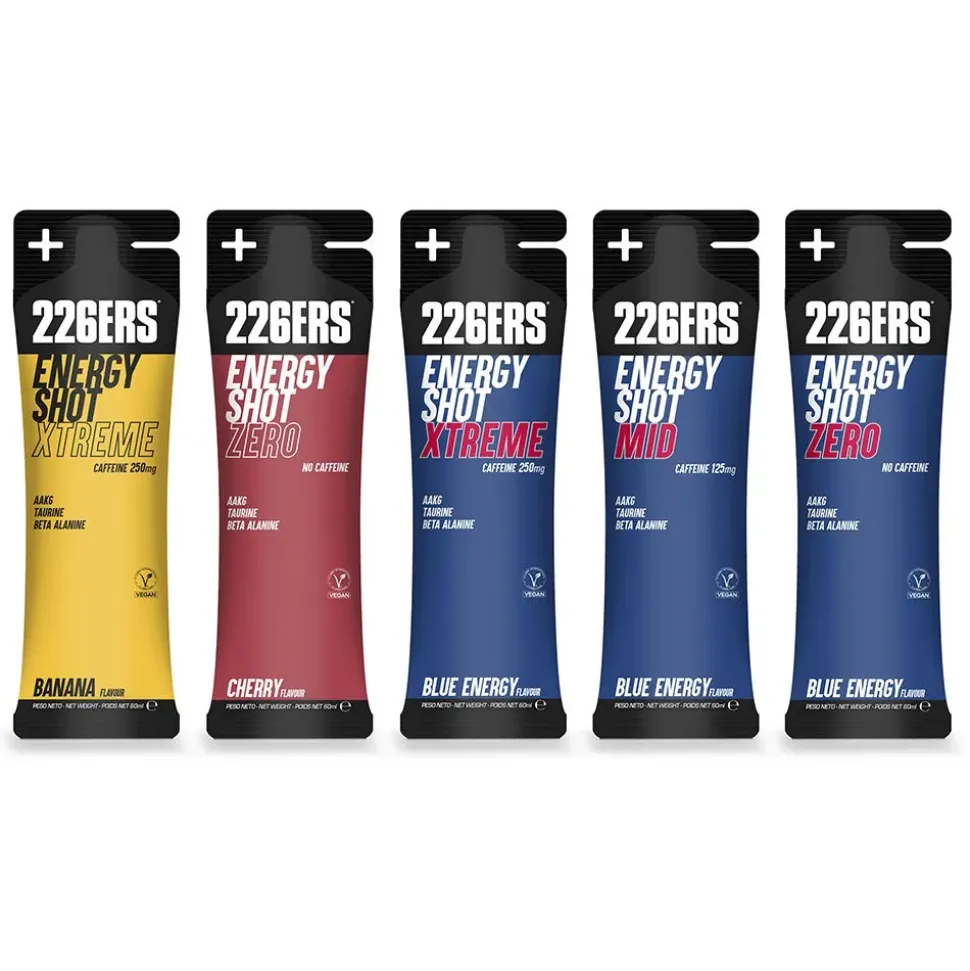 226ERS Bebida energética monodosis Shot Zero CAFF Cereza 60ml