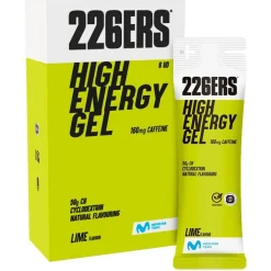 226ERS Caja de geles energéticos High Energy Caffeine Lima 76g 6 unidades