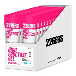 226ERS Caja de geles energéticos High Fructose Fresa 80g 24 unidades