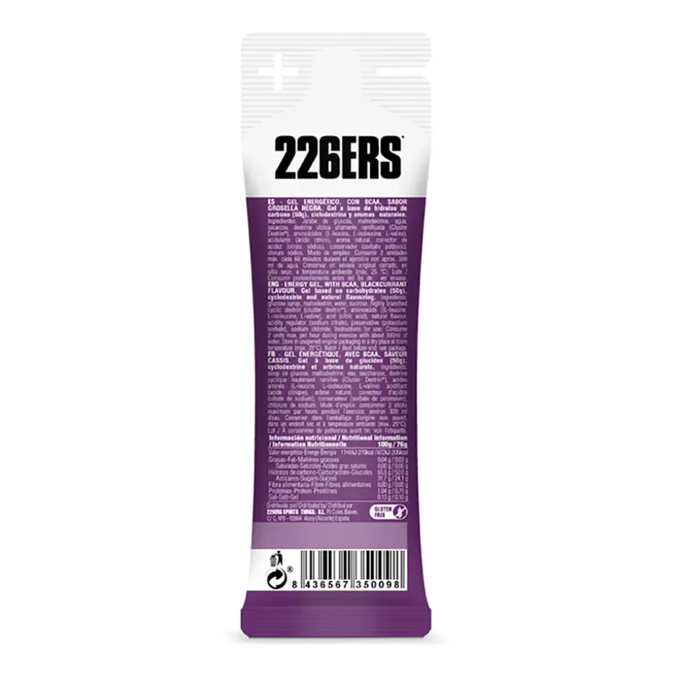 226ERS Gel energético High BCAA´s Grosella Negra 76g