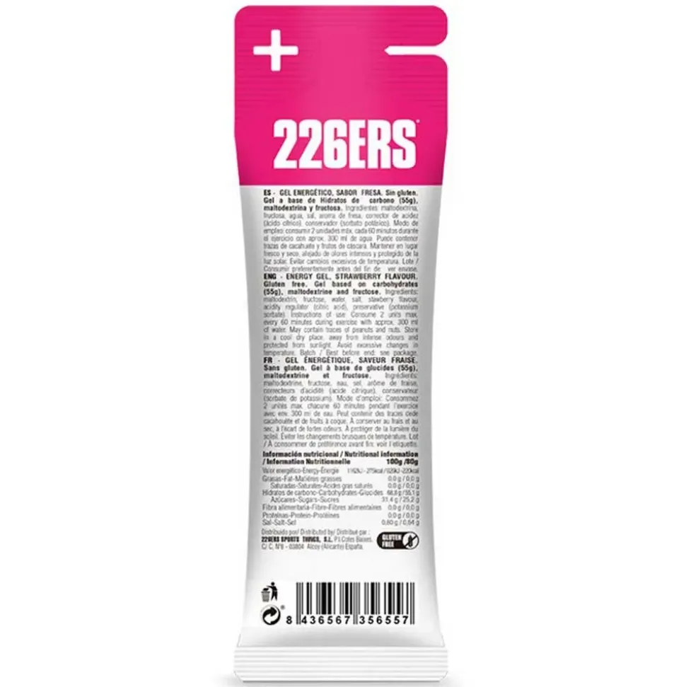 226ERS Gel energético High Fructose Fresa 80g