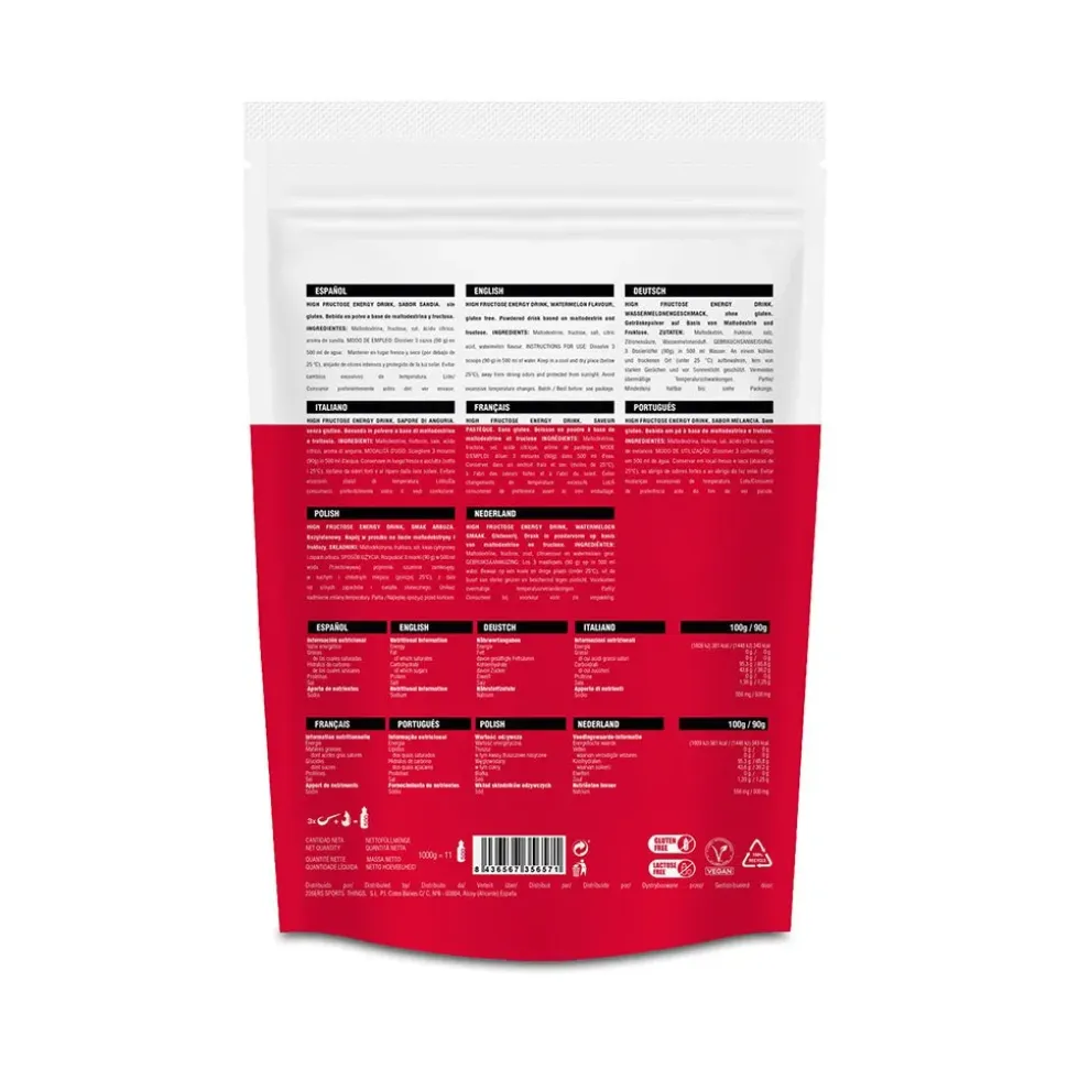 226ERS Polvo de bebida energética High Fructose Sandía 1kg