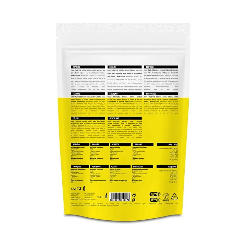 226ERS Polvo de bebida energética High Fructose Limón 1kg