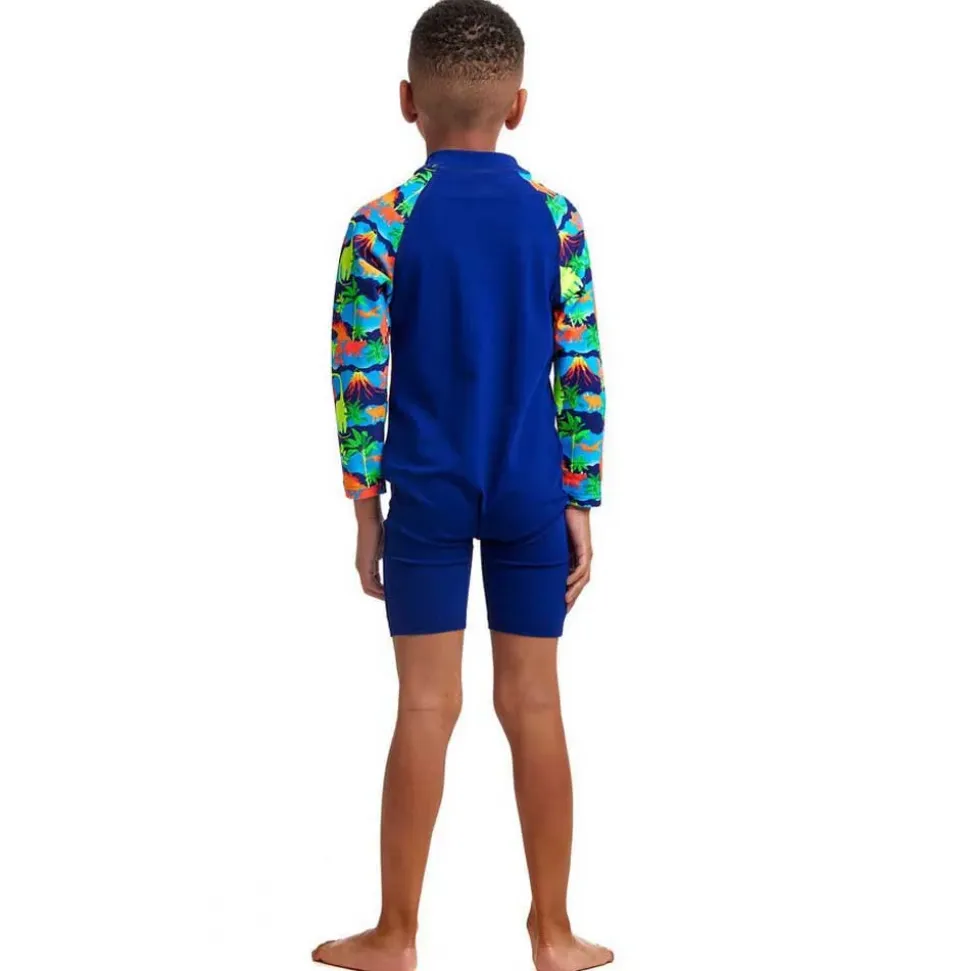 Funky Trunks Shorty UV de manga larga con cremallera frontal Go
