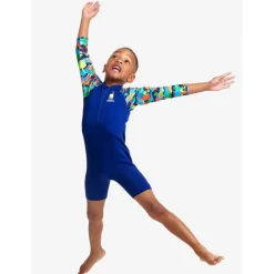 Funky Trunks Shorty UV de manga larga con cremallera frontal Go