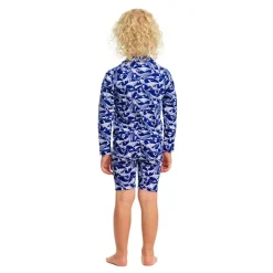 Funky Trunks Shorty UV de manga larga con cremallera frontal Go Beached Bro