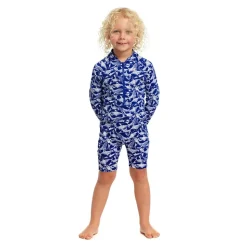 Funky Trunks Shorty UV de manga larga con cremallera frontal Go Beached Bro