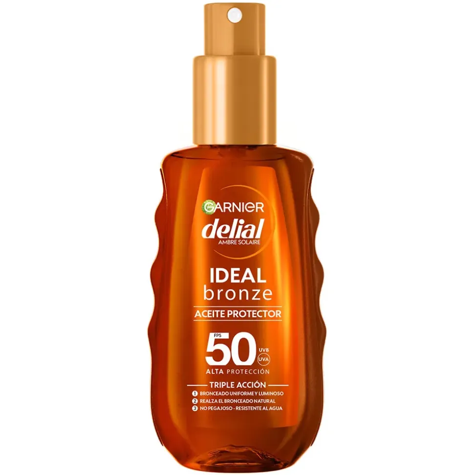 Garnier Aceite Protector Como Aceite Bronceador Ideal SPF50 Sp150