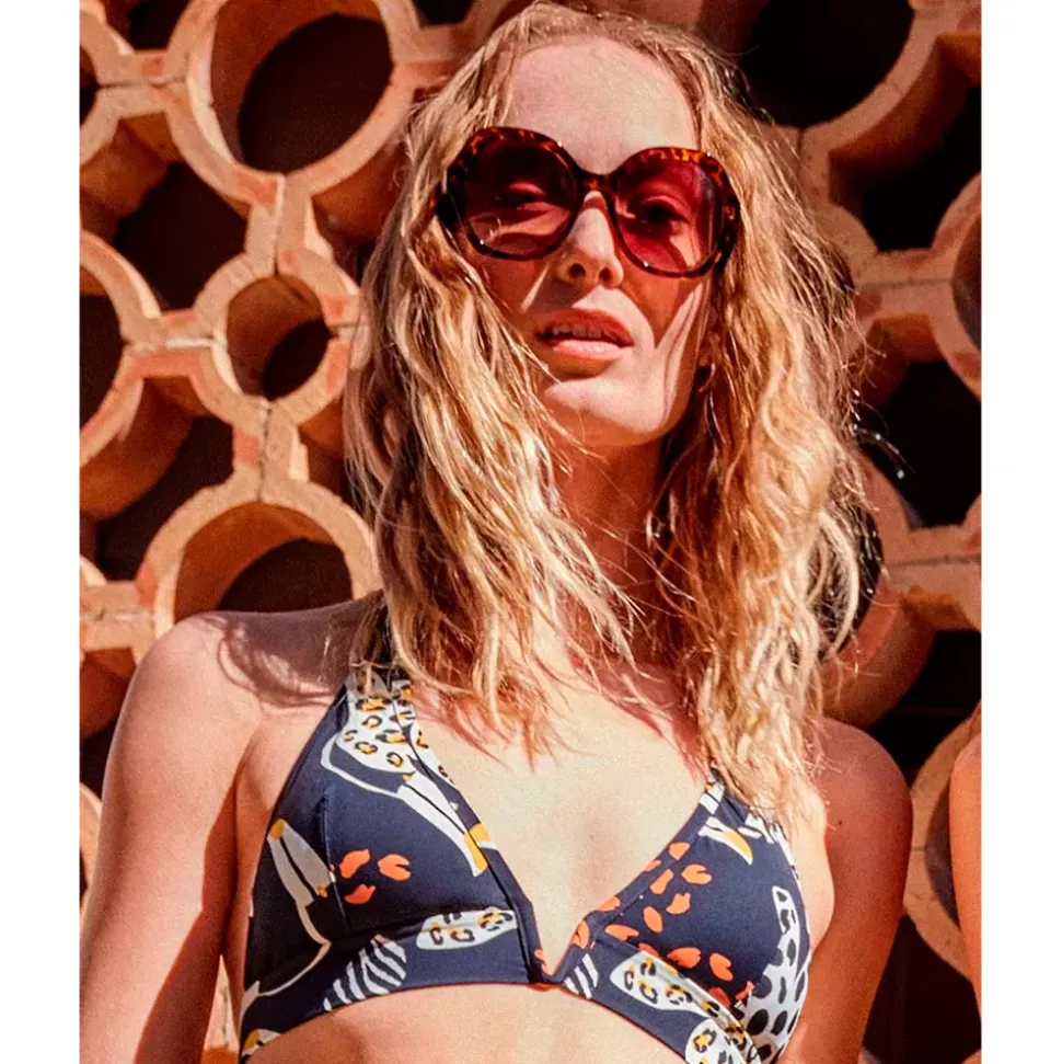 Gisela Top de bikini Printed Halter