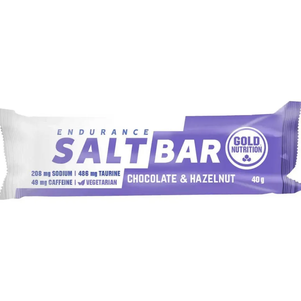 Gold Nutrition Barrita energética Endurance Salt Chocolate y Avellana 40g
