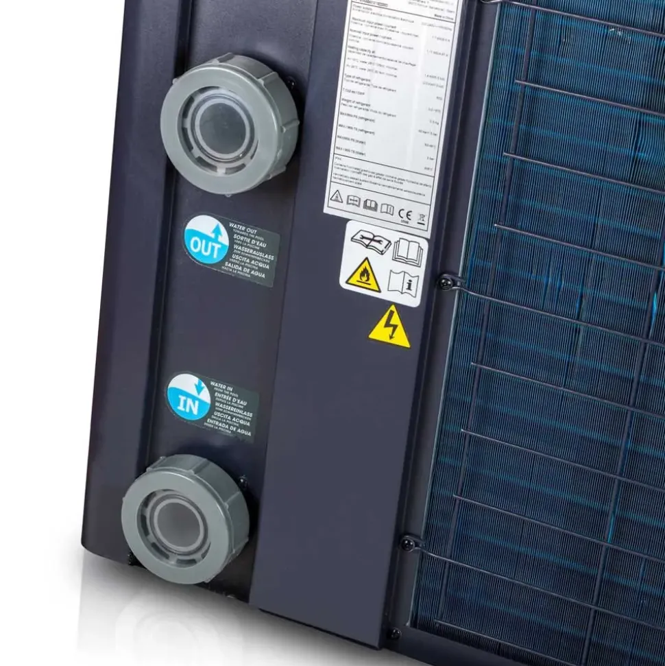 Gre Bomba de calor inverter 75 m³ 230 V Ø50mm 13Kw