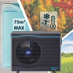 Gre Bomba de calor inverter 60 m³ 230 V Ø50 mm 9.5Kw