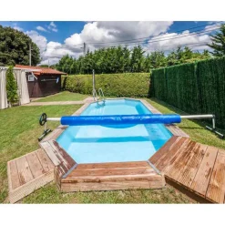 Gre Cubierta Enrollable para Piscinas Elevadas 550 cm