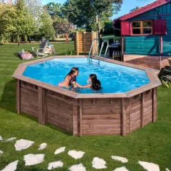 Gre Revestimiento de piscina de madera Bambu 535x335x130 cm